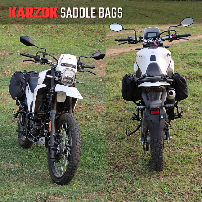 RiderZone Karzok Waterproof Motorcycle Saddlebags