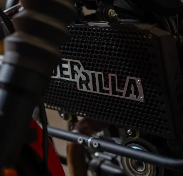 ZANA Radiator Grill for Guerrilla 450 with Logo (Honeycomb Black Textu