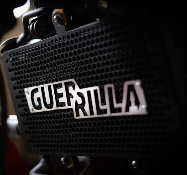 ZANA Radiator Grill for Guerrilla 450 with Logo (Honeycomb Black Texture)