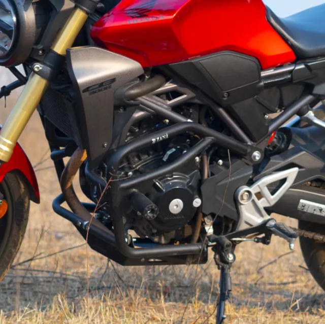 ZANA Crash Guard for Honda CB300R W/S BS6 (2022–2024) – With Sliders, Mild Steel