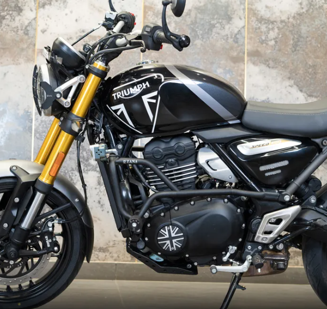 Zana Crash Guard with Slider Black for Triumph Speed 400