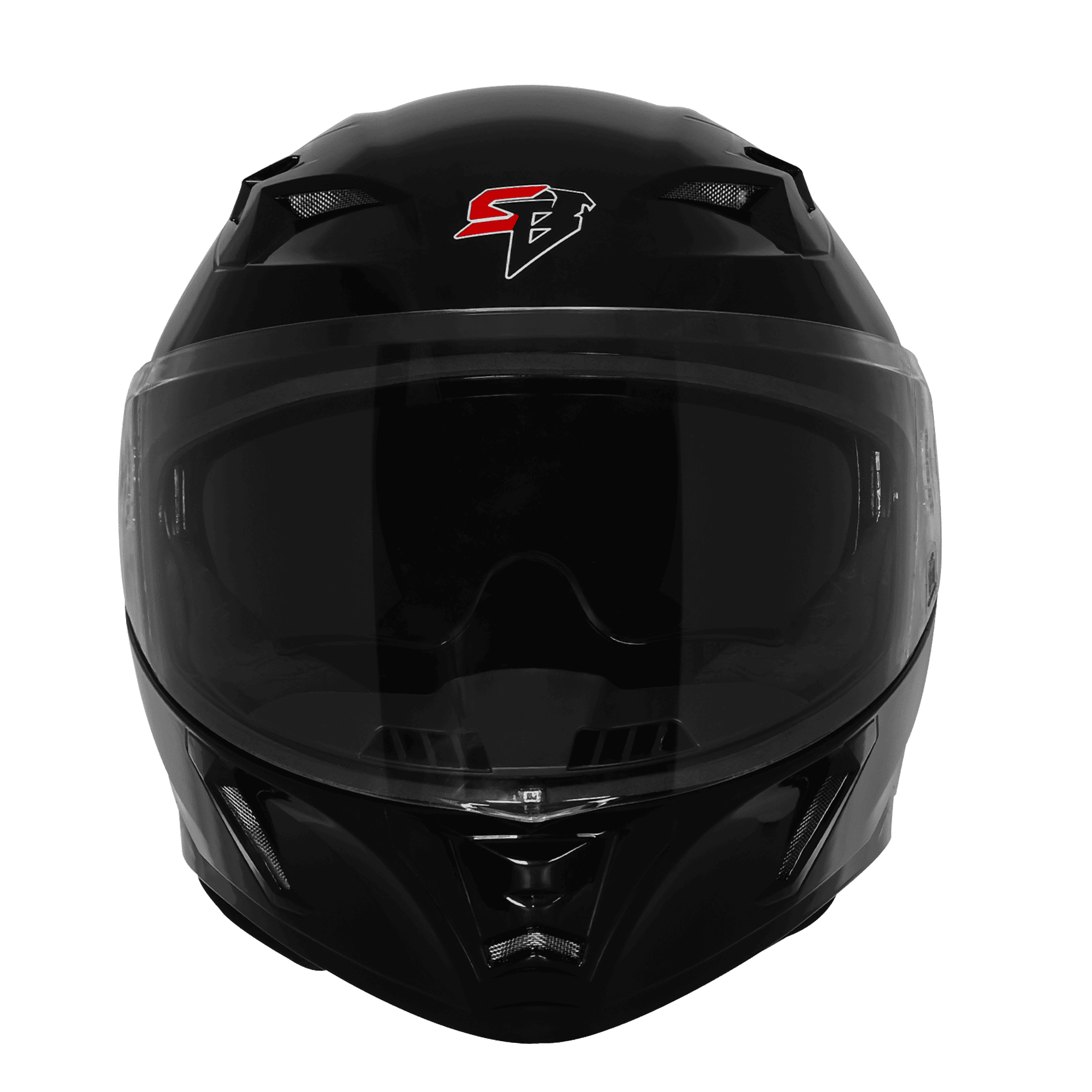 Steelbird Air SBA-11 ISS LT Glossy Black Helmet with LED Light