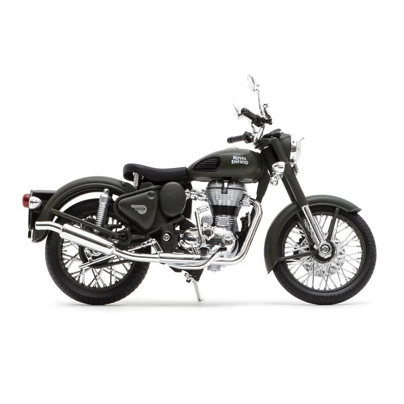 Maisto Royal Enfield Classic 500 Battle Green Scale Model