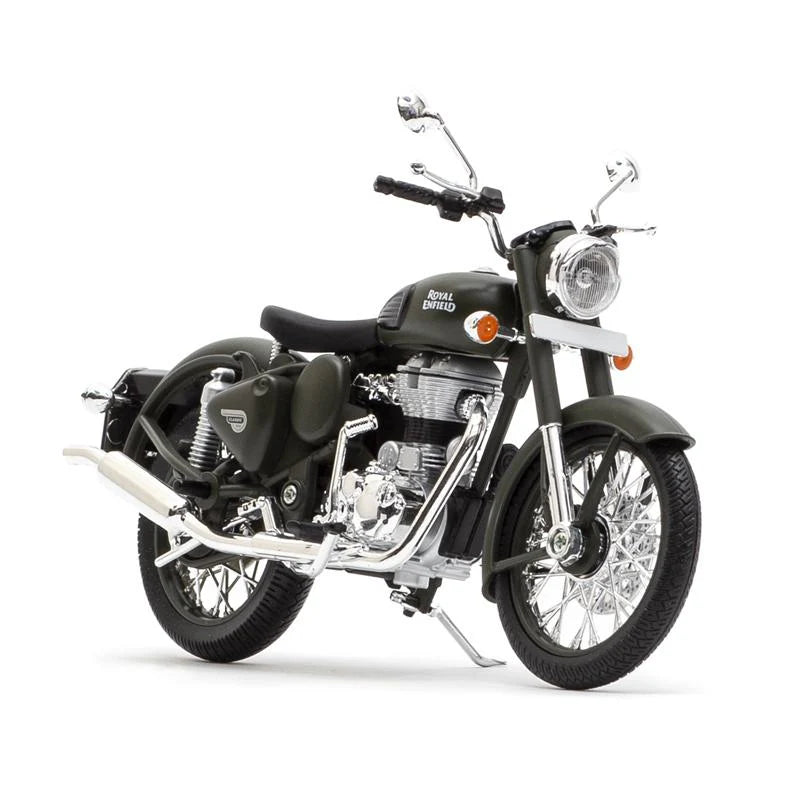 Maisto Royal Enfield Classic 500 Battle Green Scale Model