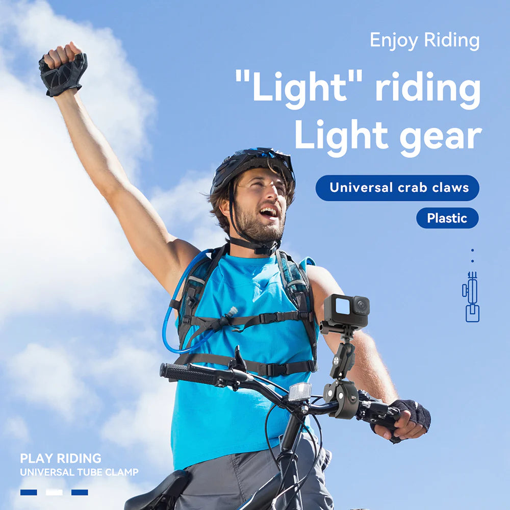 TELESIN Plastic Universal Handlebar Mount Tube Clamp