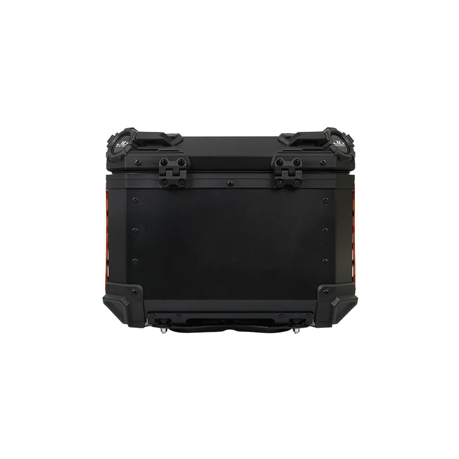 JB RACING Top Case 55L FENCE V1.0 PREMIUM BLACK WITH BACKREST PAD