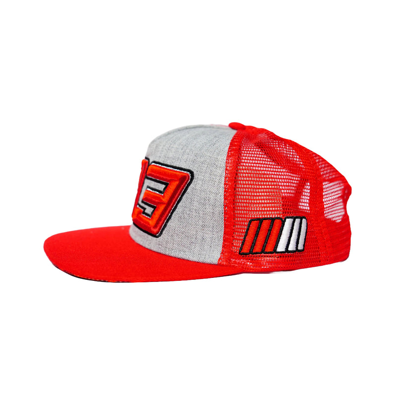 MM93 Grey Red Official Cap