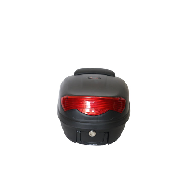 MOTOCARE FIBER TOP BOX [ E-35 ]- 29 LITERS WITH BACKREST