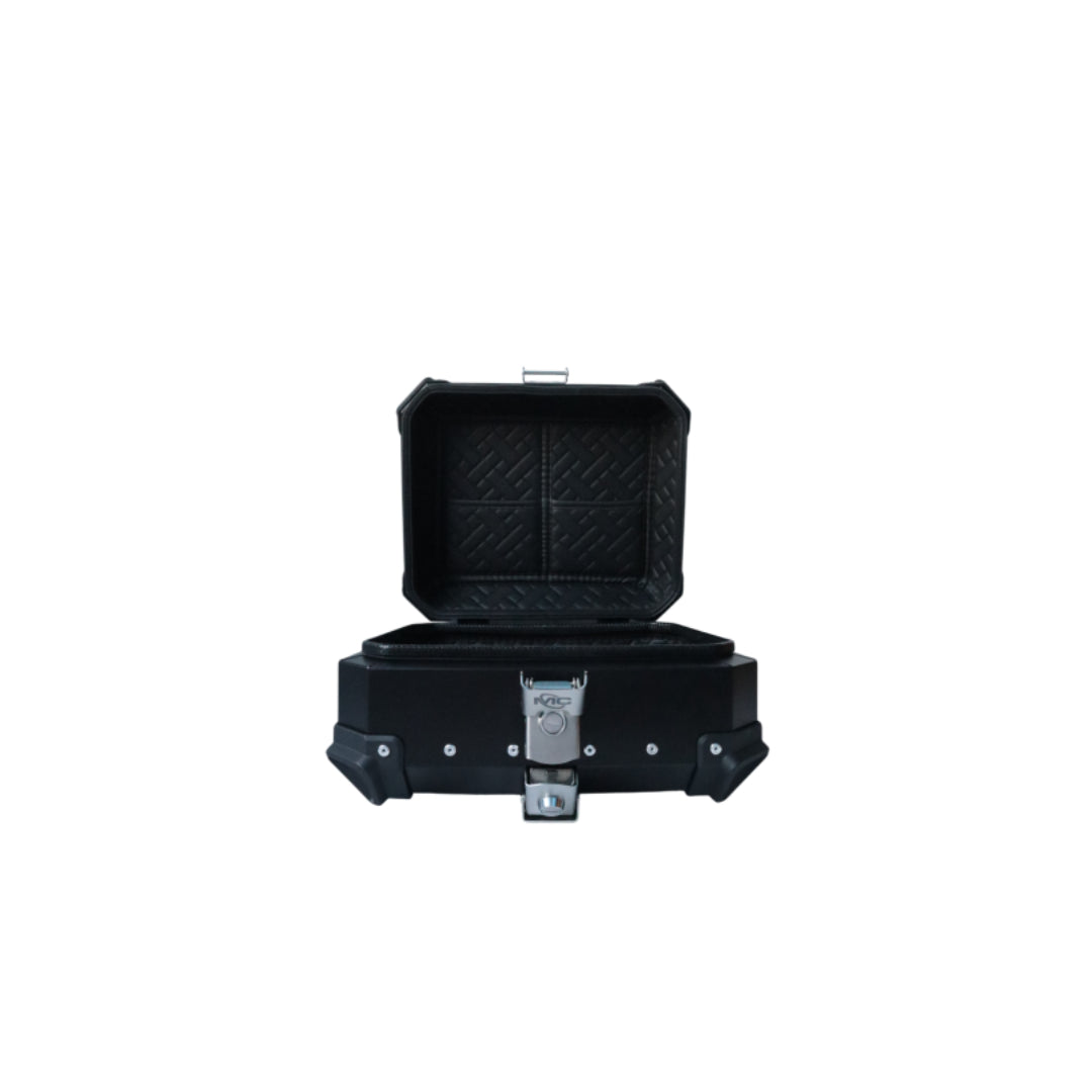MOTOCARE ALUMINIUM 18 LITRES BLACK TOP BOX