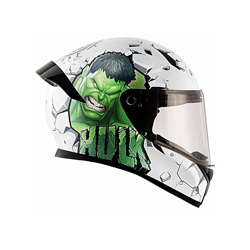 Vega Bolt Marvel Hulk Edition White Green Helmet