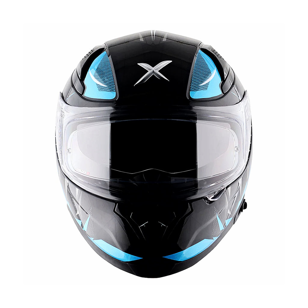 Axor Apex Hunter Blue Black Helmet With FREE LGP Micro Fiber Cloth