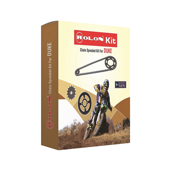 Rolon Chain & Sprocket Kit KTM Duke 250 Adventure (HXR-337)-Non Brass