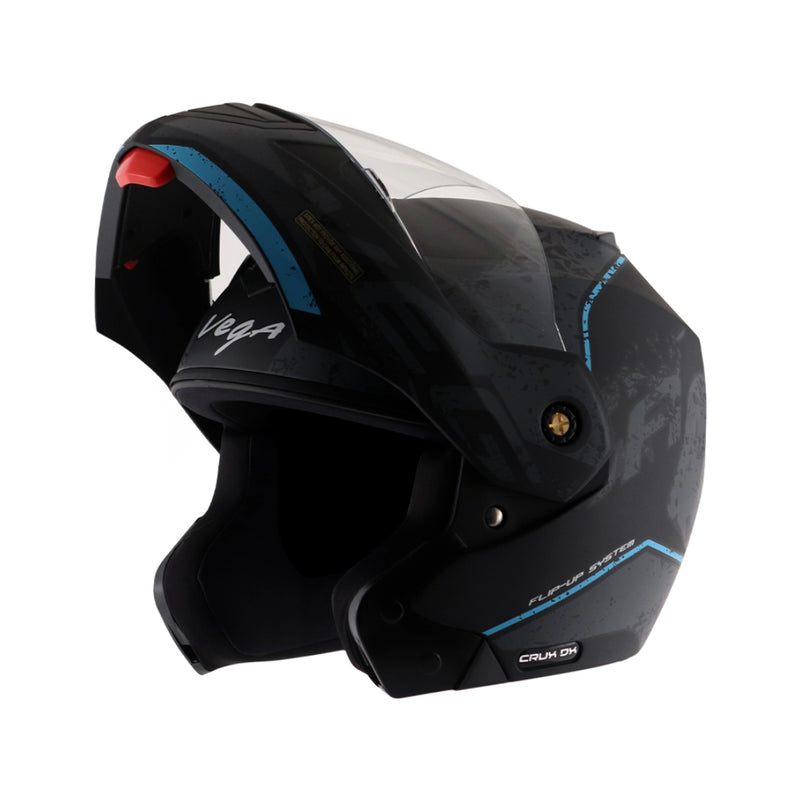 Vega Crux Dx Victor Dull Black Grey Helmet