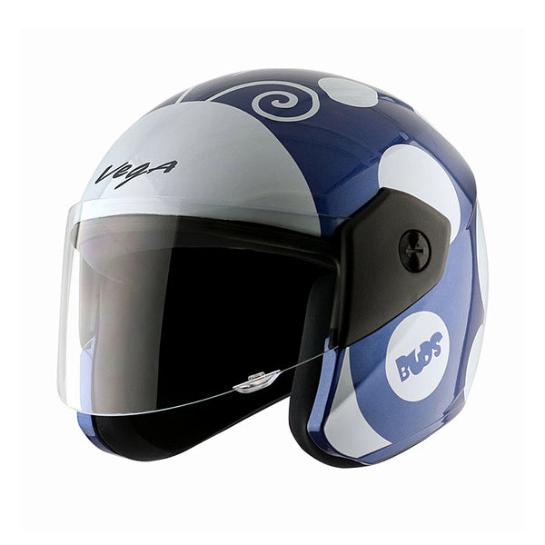 Junior Buds OF Beetle Blue White Helmet