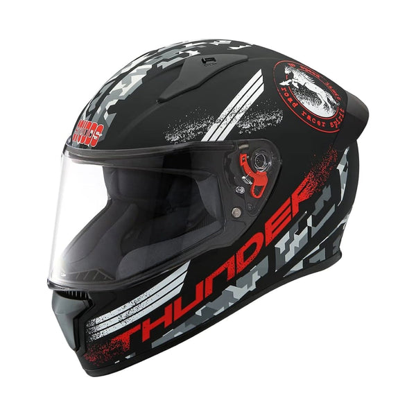 Studds Thunder D2 Drkn Black N2 Red