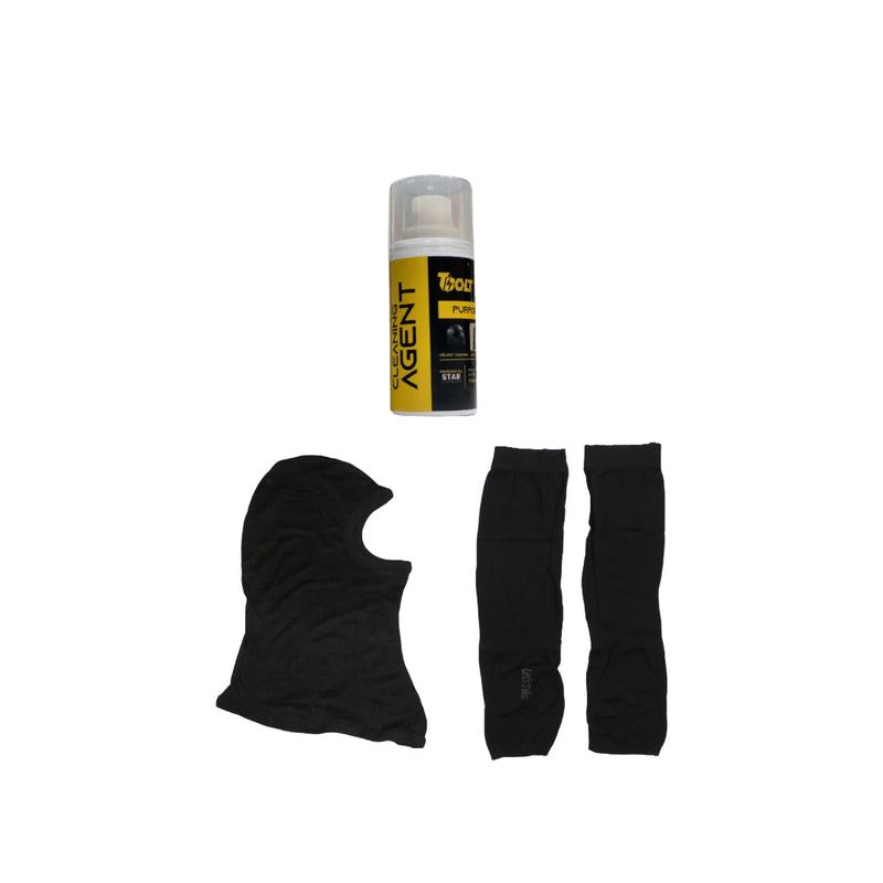 Helmet Cleaner/ Balaclava /  Hand Sleeve Combo Offer