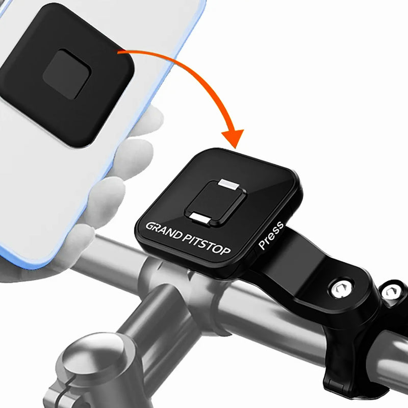 Quick Lock Gen-1 With In-Built Magnetic Lock Technology Handlebar Motorcycle Mobile Holder