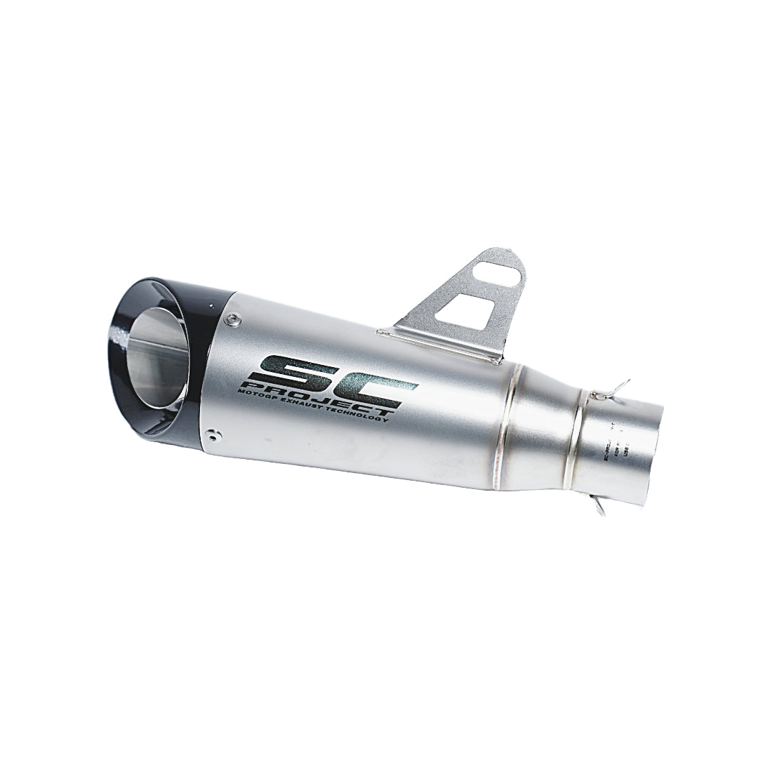 SC Project Slip On Exhaust Silver