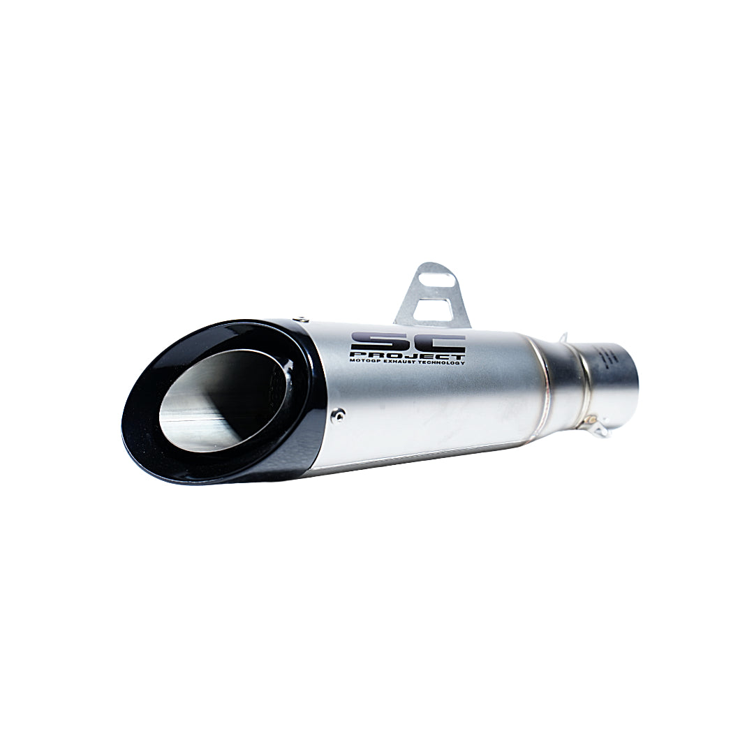 SC Project Slip On Exhaust Silver