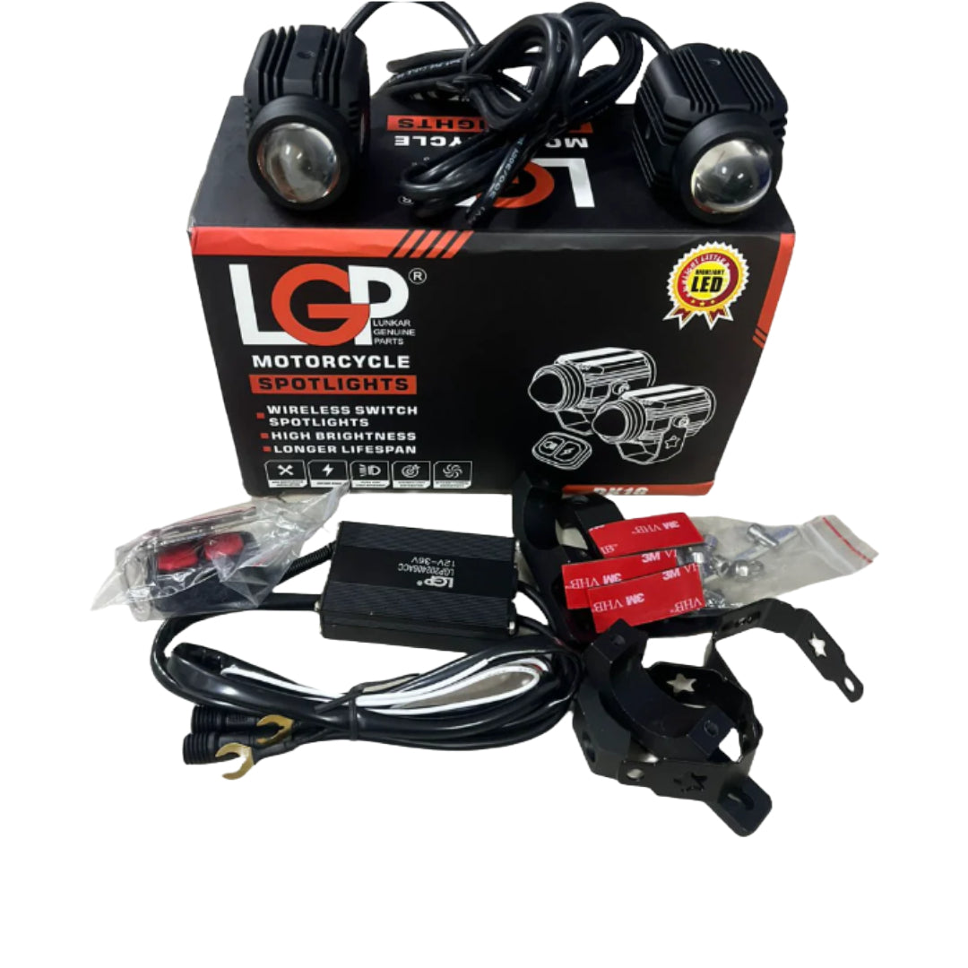 LGP DK16 Auxiliary Lights – 7000LM | 45W | IP67 | For All Motorcycles