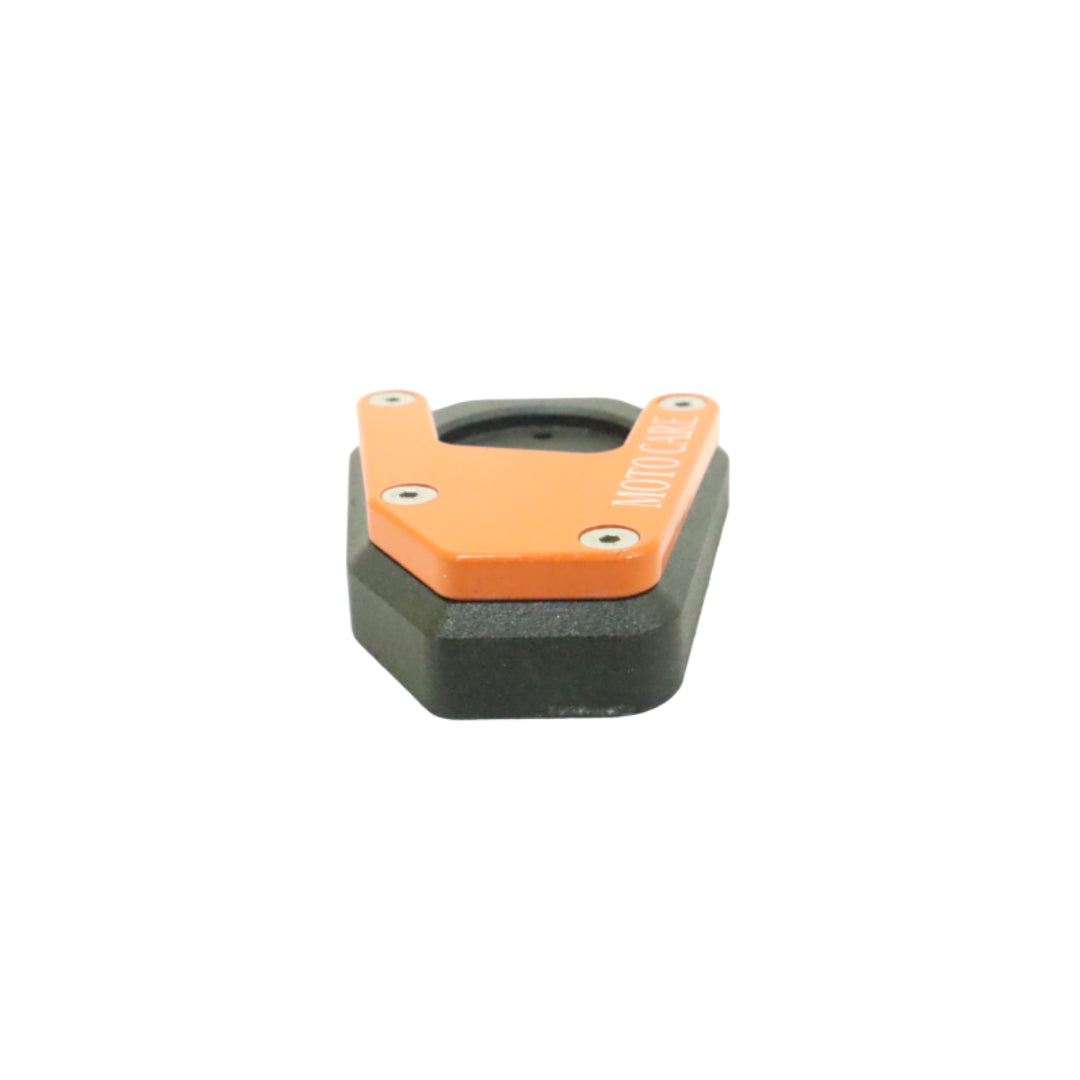 MotoCare CNC Side Stand Extender (Orange) FOR ADVENTURE