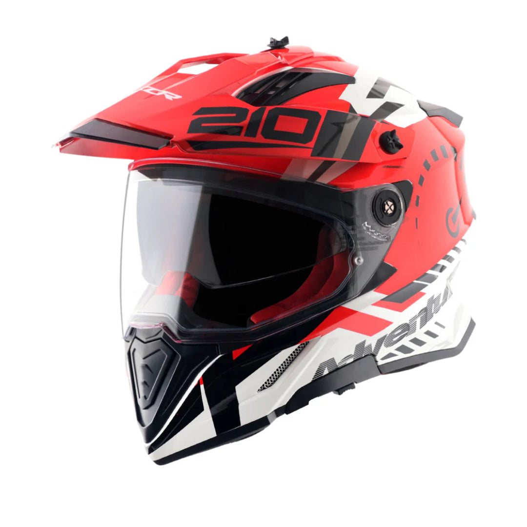 Axor X-Cross Dual Visor Speedometer Full Face Motorcycle Helmet