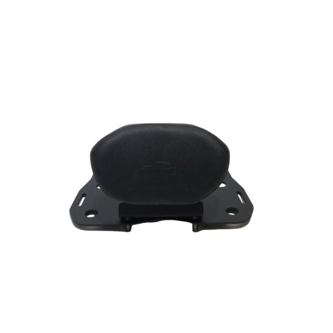 MotoCare CNC Carrier Plate with Backrest for Yezdi Adventure