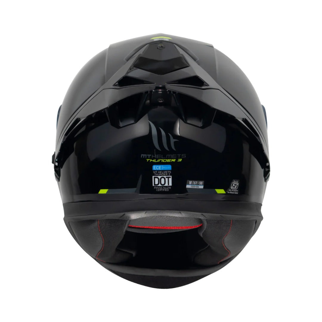 MT THUNDER 3 SV PRO MOTORCYCLE HELMET-  SOLID A1 GLOSS BLACK
