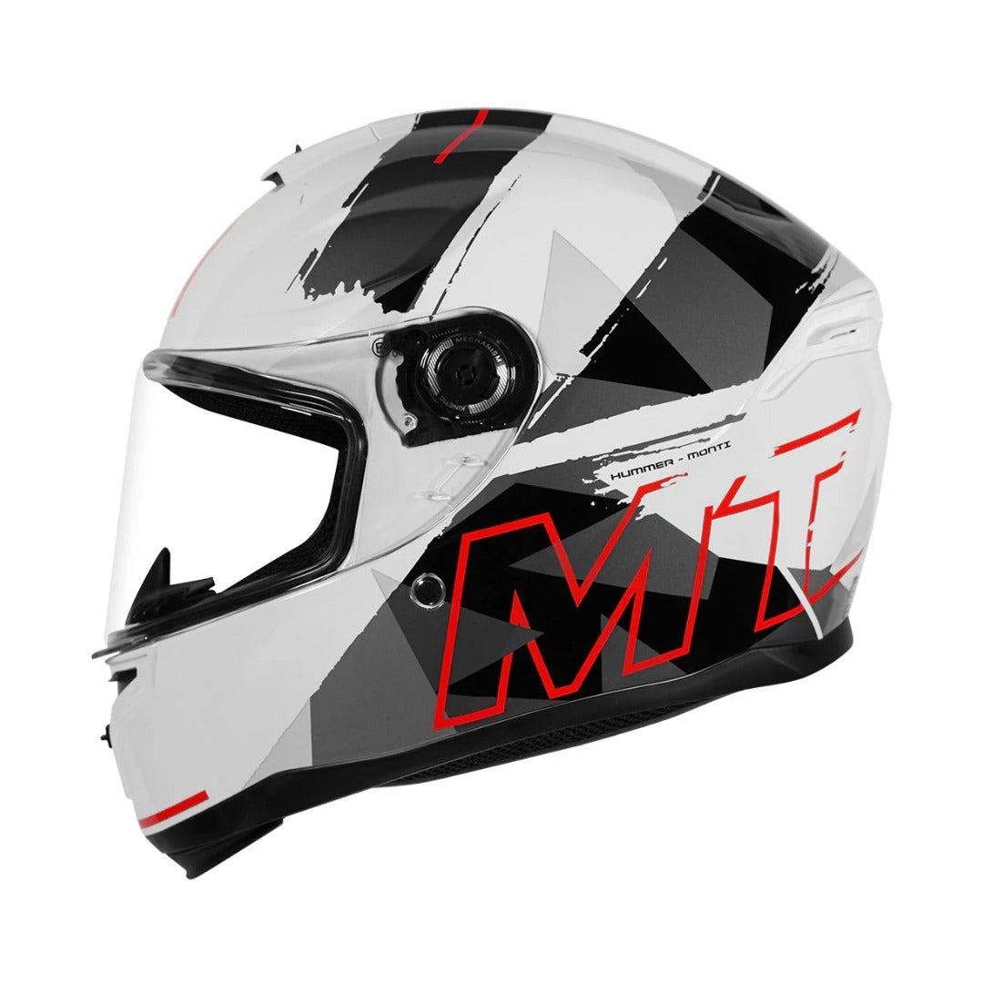 MT Hummer Monti A5 Gloss White Helmet