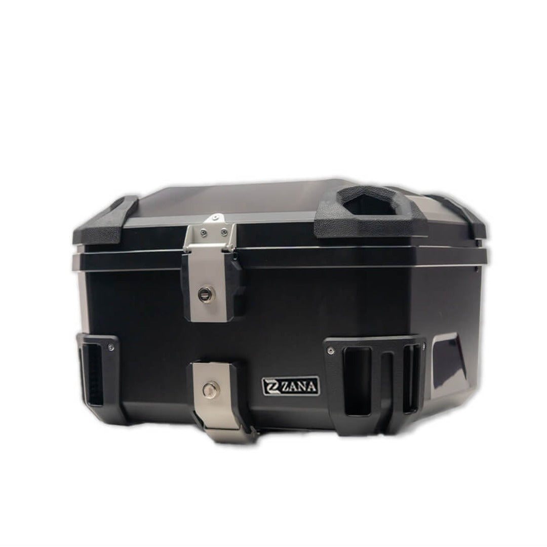 Universal Top Box ABS Plasitc (50 Litre) R-Flat Black With Backrest