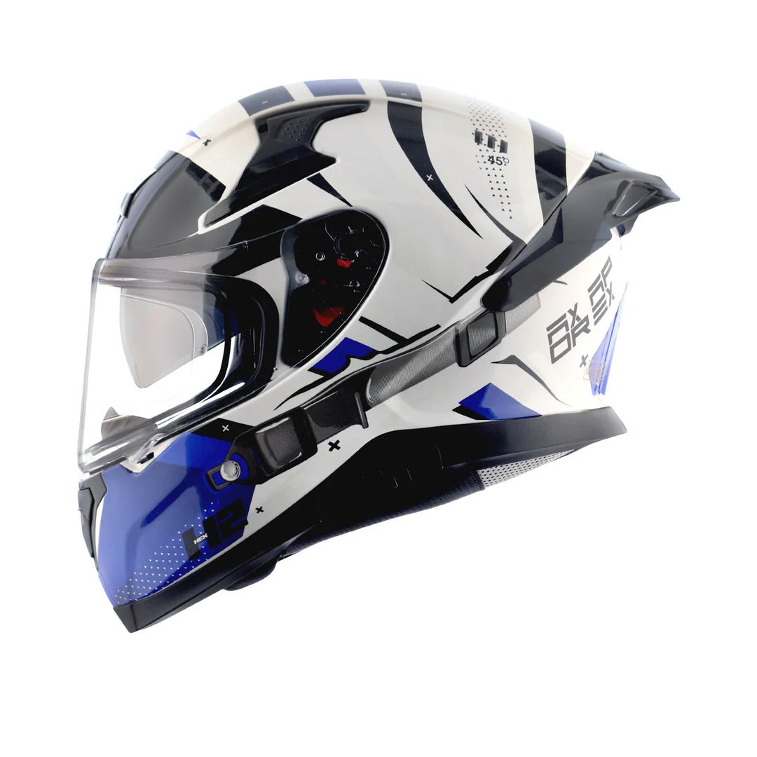 Axor Apex Hex-2 White Blue Helmet