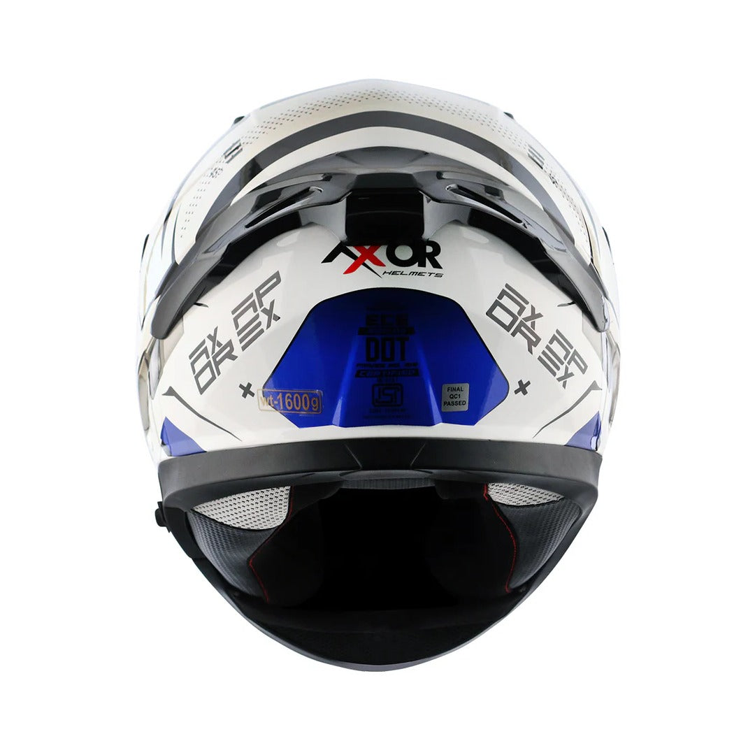 Axor Apex Hex-2 White Blue Helmet