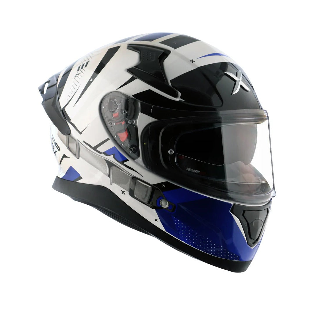 Axor Apex Hex-2 White Blue Helmet
