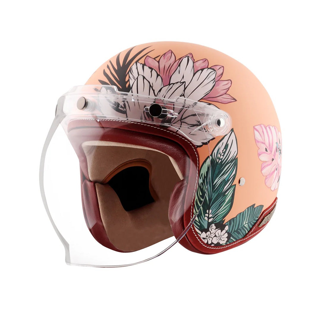 Axor Retro Jet Hawaii Women’s Helmet-(Peach)