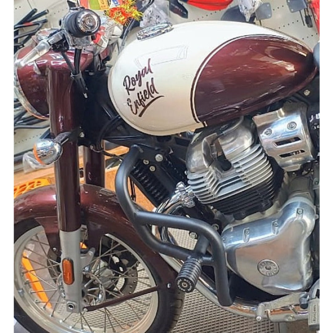 MOTO CARE Crash Guard with Dual Sliders for Royal Enfield Classic 650 / Shotgun 650