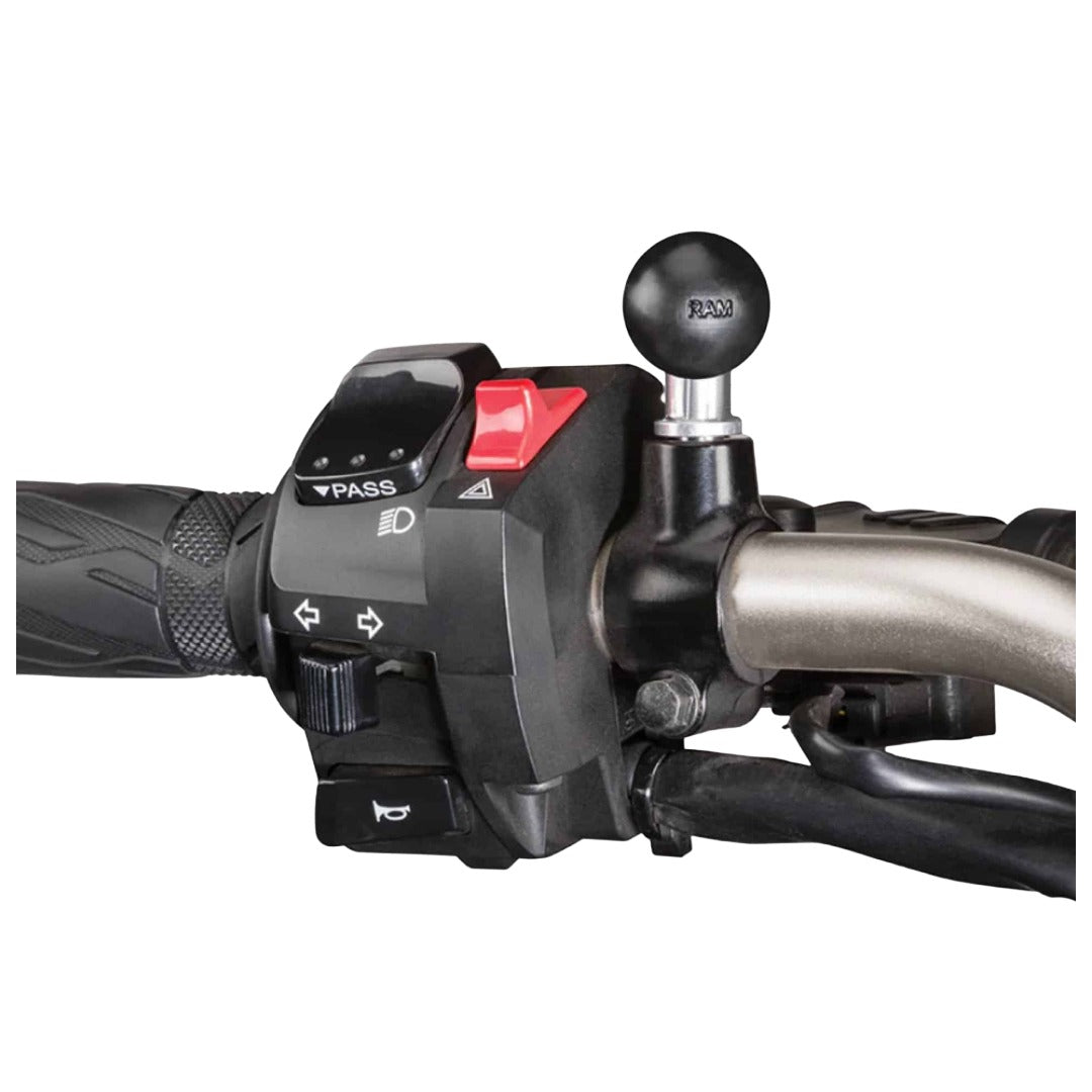 RAM Mount Ball Adapter with M10 x 1.25 Threaded Post Mobile Mount – Black