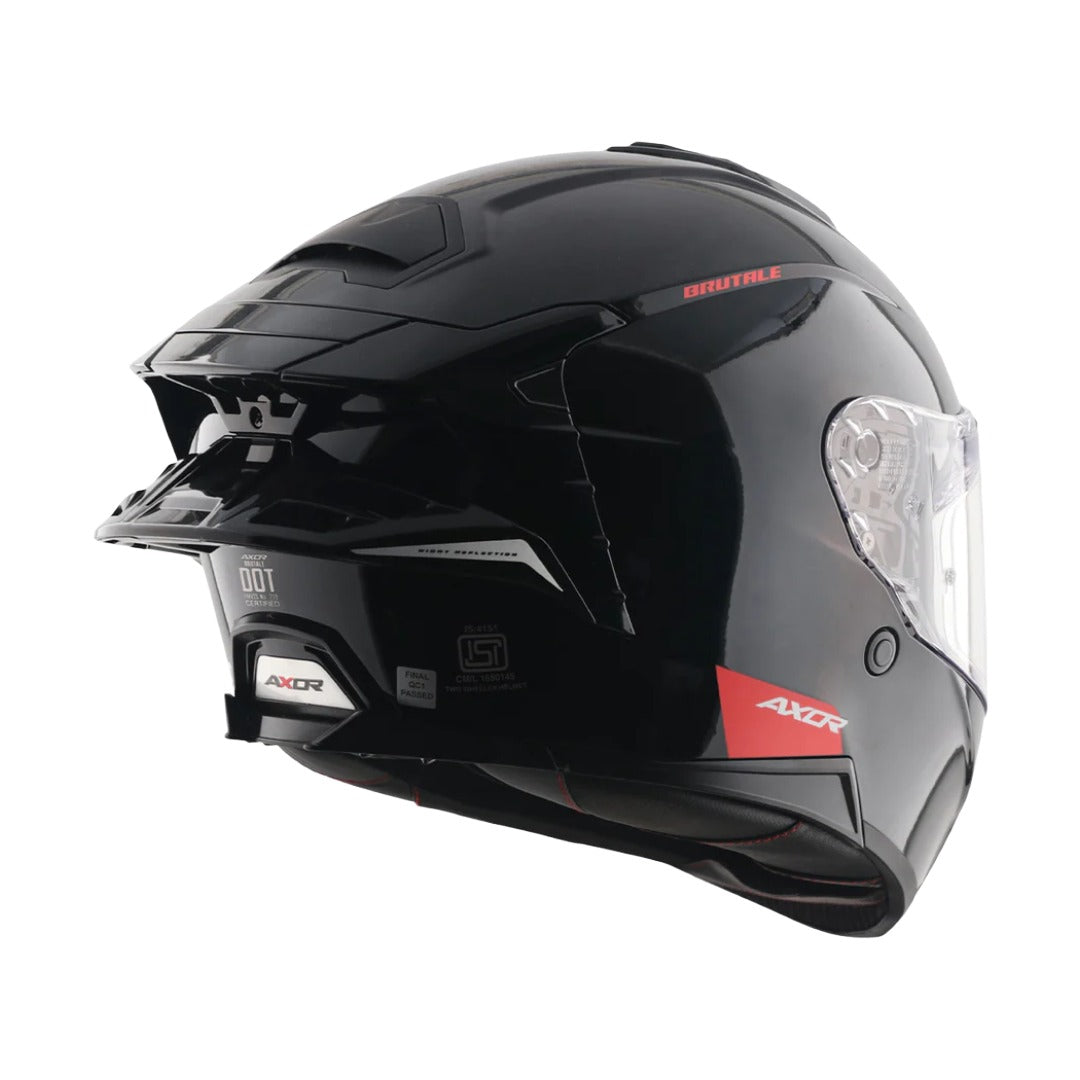 AXOR Brutale Solid Colors Dual Spoiler Helmet