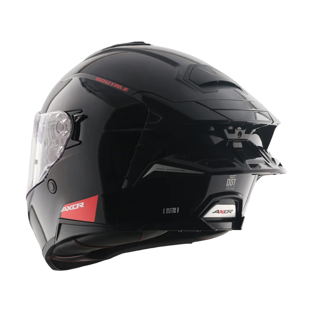 AXOR Brutale Solid Colors Dual Spoiler Helmet