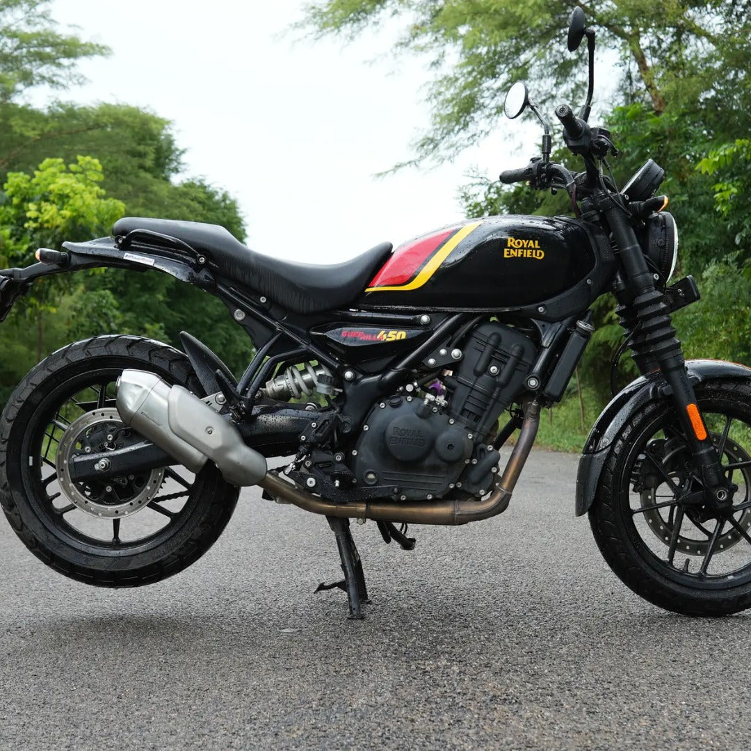 Powerage Slip-On Exhaust for Royal Enfield Guerilla 450 (with De-Cat Pipe)