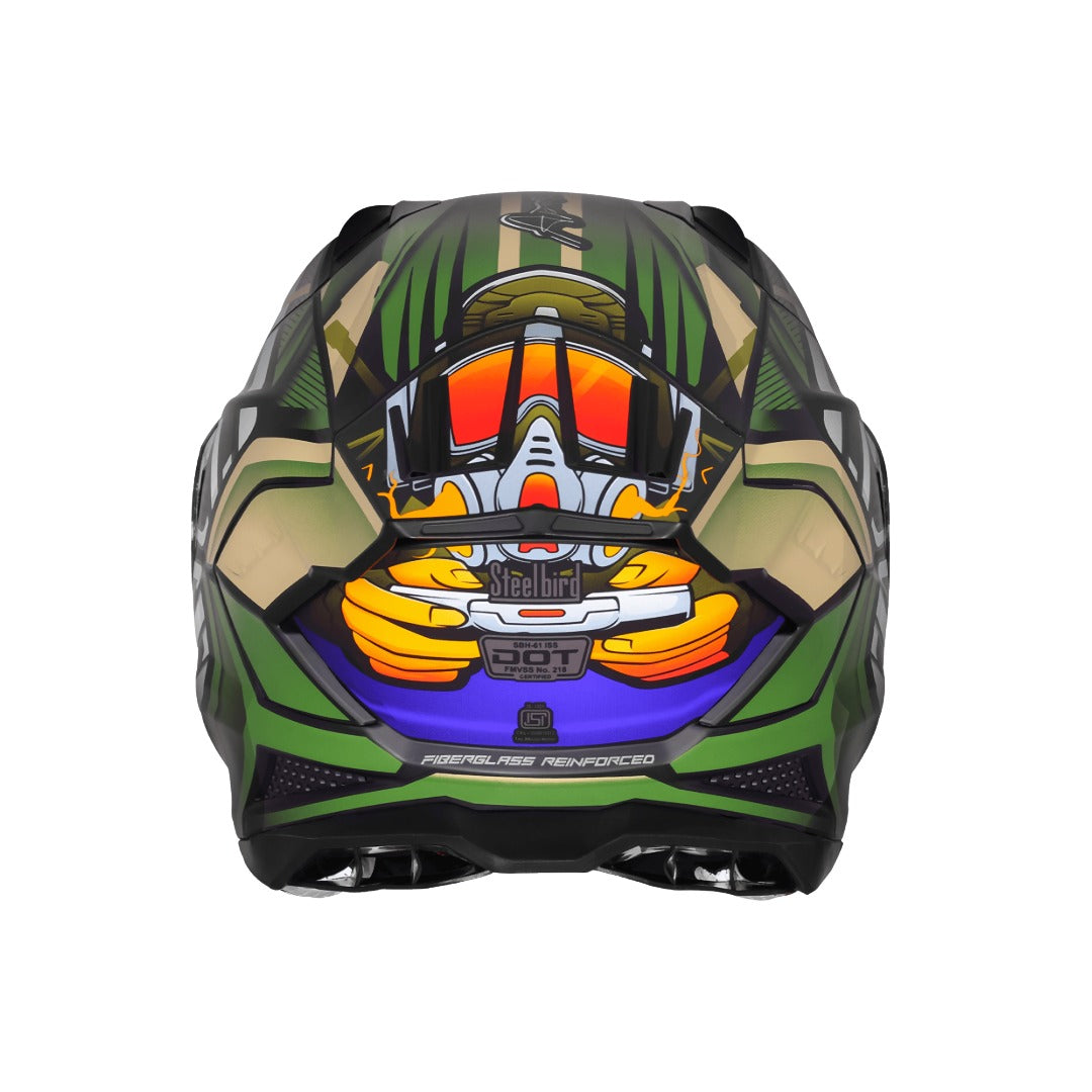 Steelbird SBH-61 ISS/SXE with AFS Edition SP2 Helmet