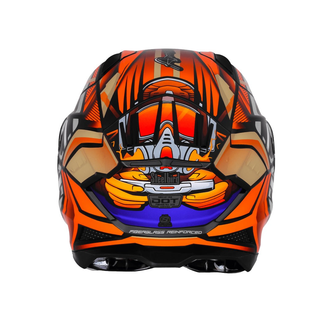 Steelbird SBH-61 ISS/SXE with AFS Edition SP2 Helmet