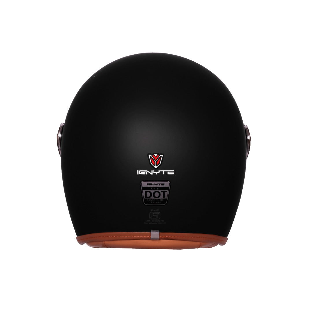 IGN-58 DOT Solid Glossy Helmet