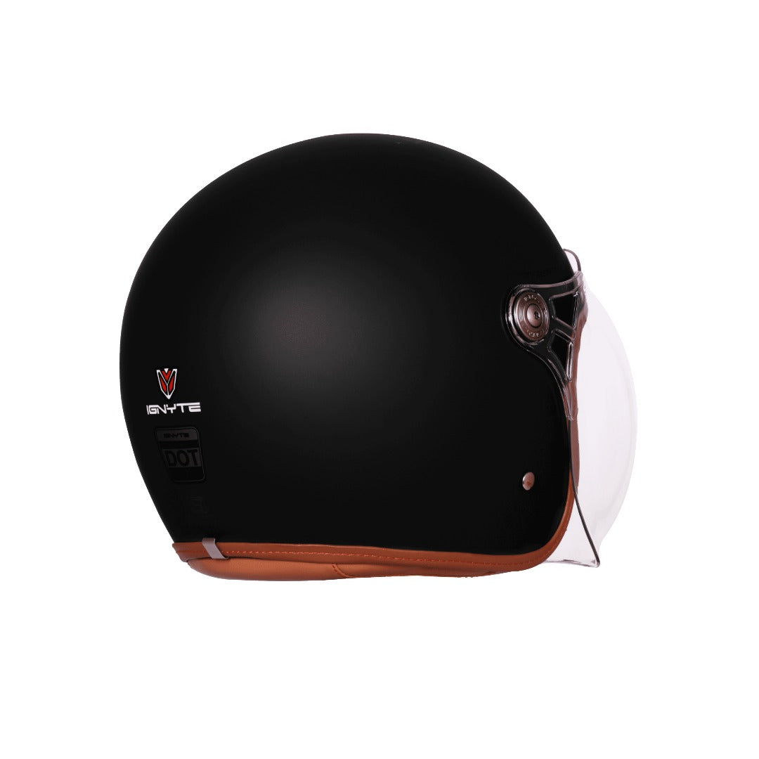 IGN-58 DOT Solid Glossy Helmet