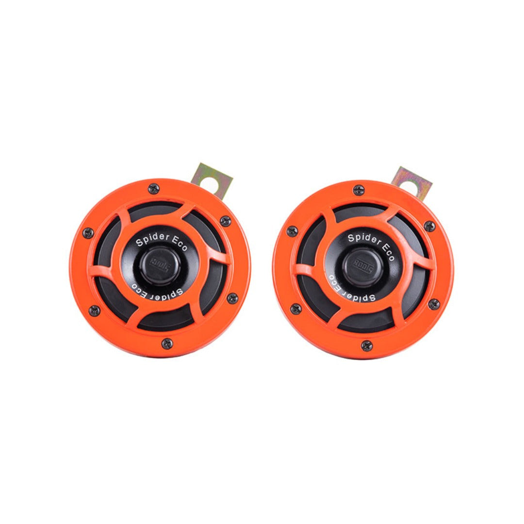 SPIDER ECO Red Universal Horn | High & Low Tone | 12V / 24V | ECE R28 Approved