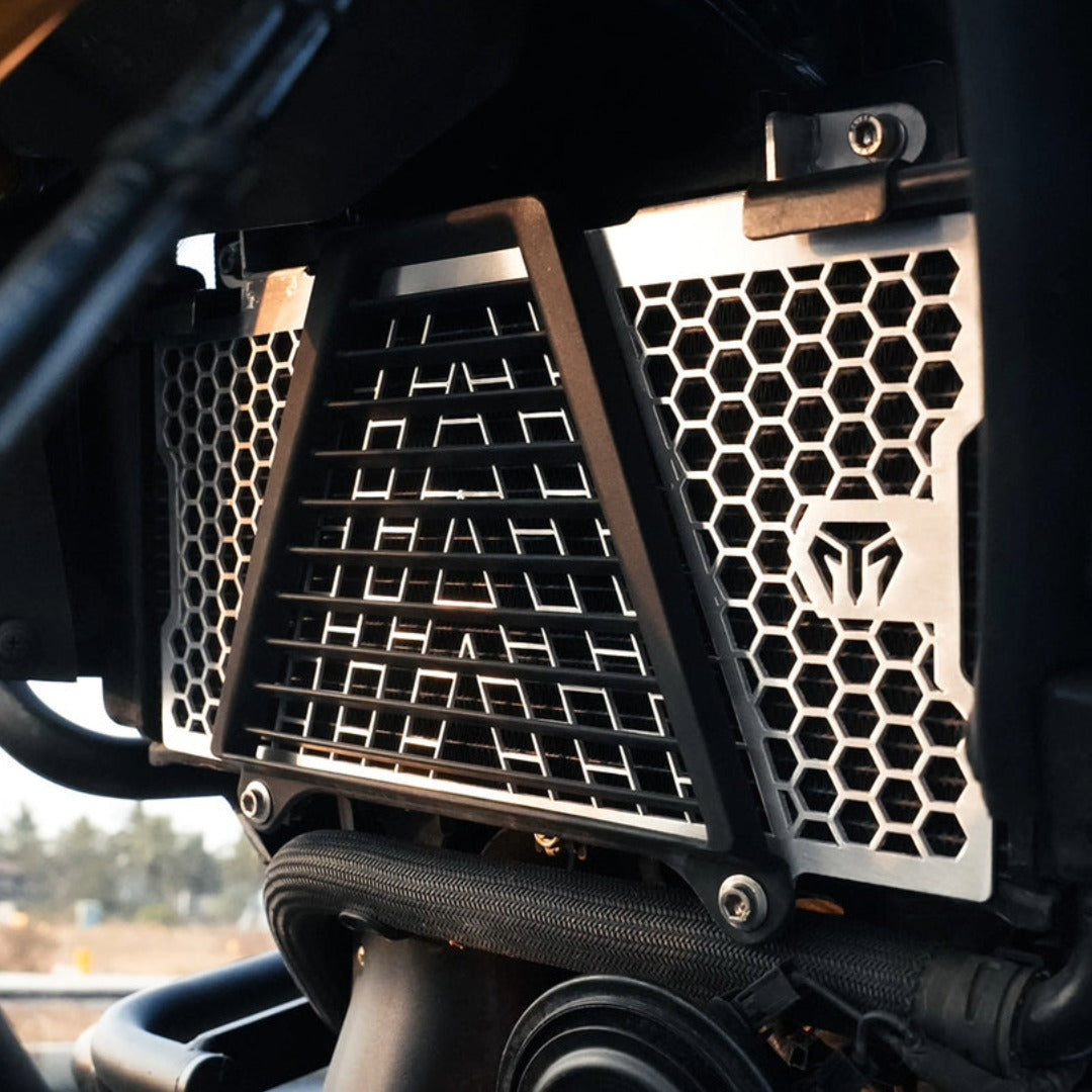 RADIATOR GUARD (SS) FOR TVS APACHE RTX 300 | Moto Torque