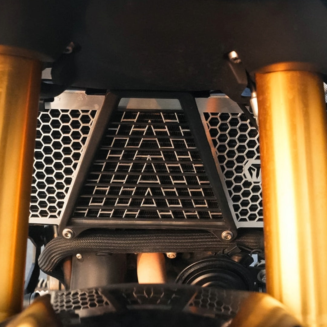 RADIATOR GUARD (SS) FOR TVS APACHE RTX 300 | Moto Torque
