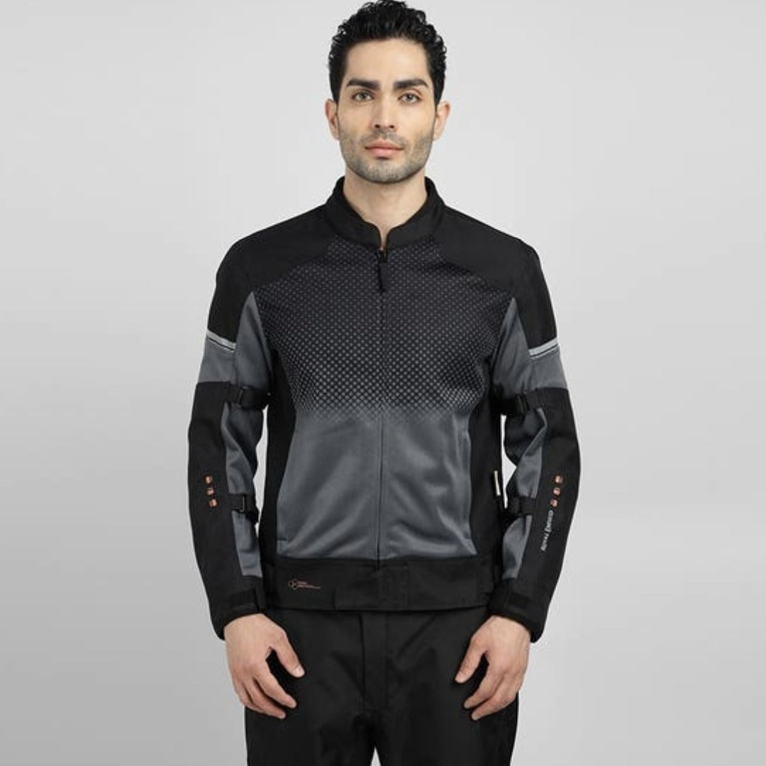HIGH STREET ECO MOTORCYCLE RIDING JACKET - BLACK | Royal Enfield