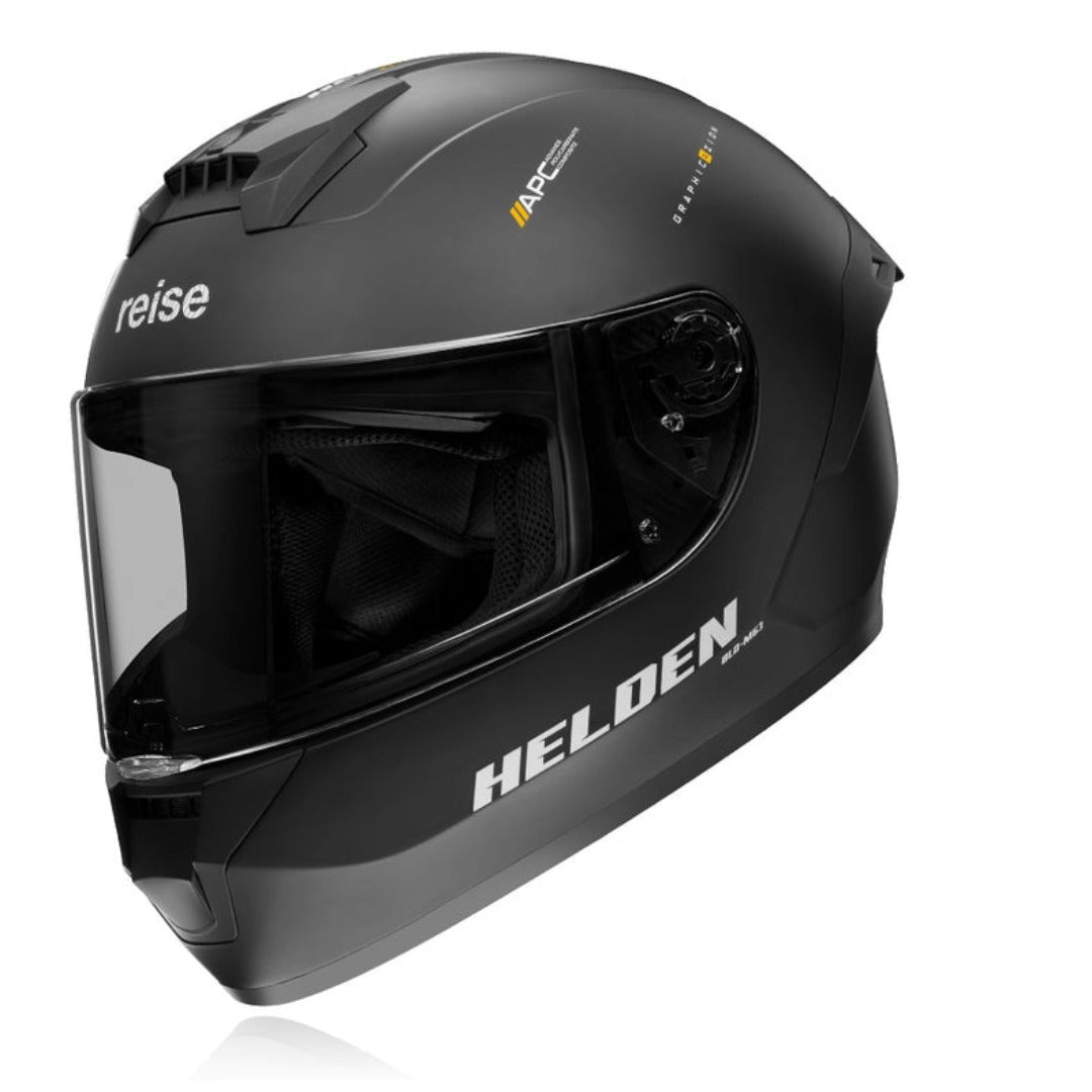 Helden Helmet – Solid Black Matte | Reise