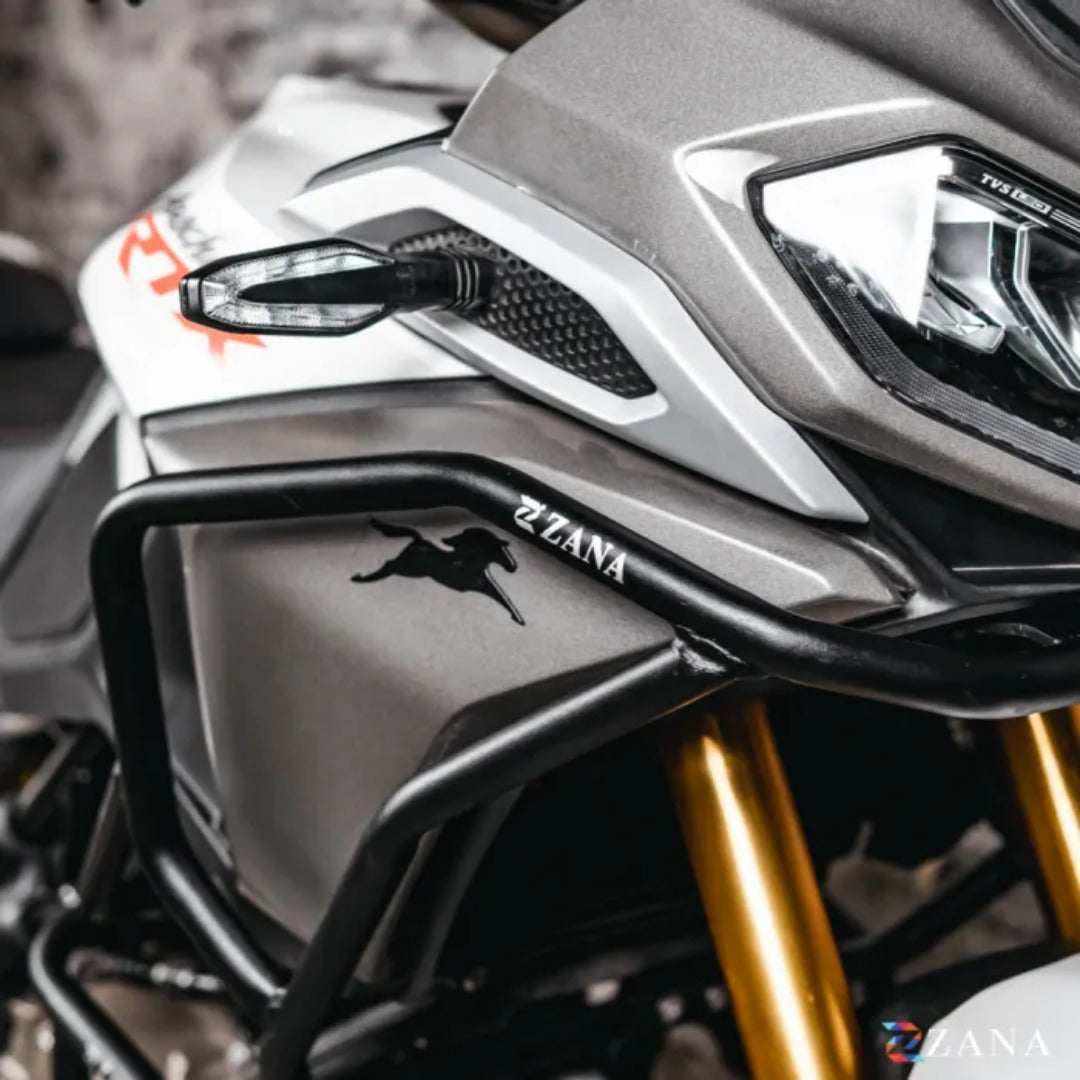 Upper Crash Bars (Fairing Guard) for TVS Apache RTX 300 | ZANA