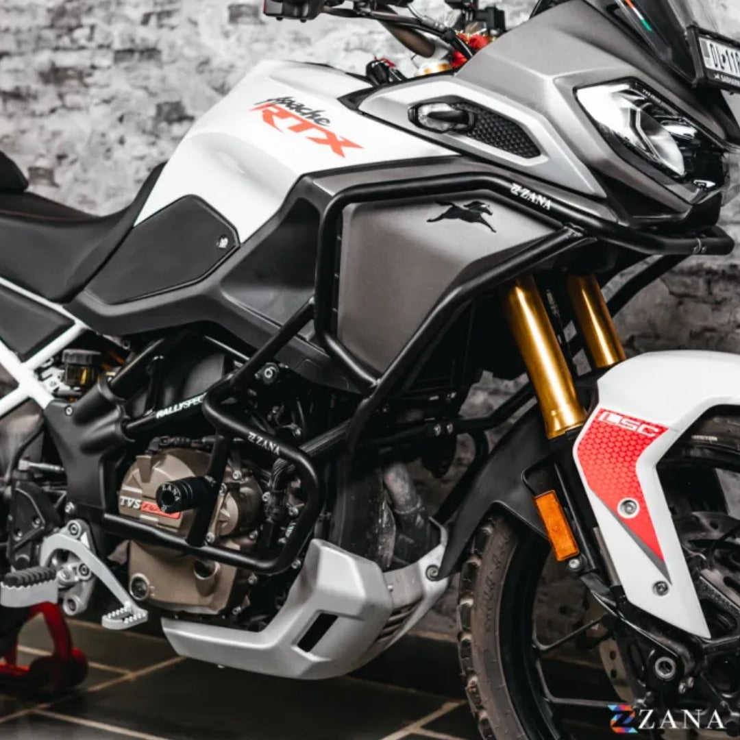 Upper Crash Bars (Fairing Guard) for TVS Apache RTX 300 | ZANA